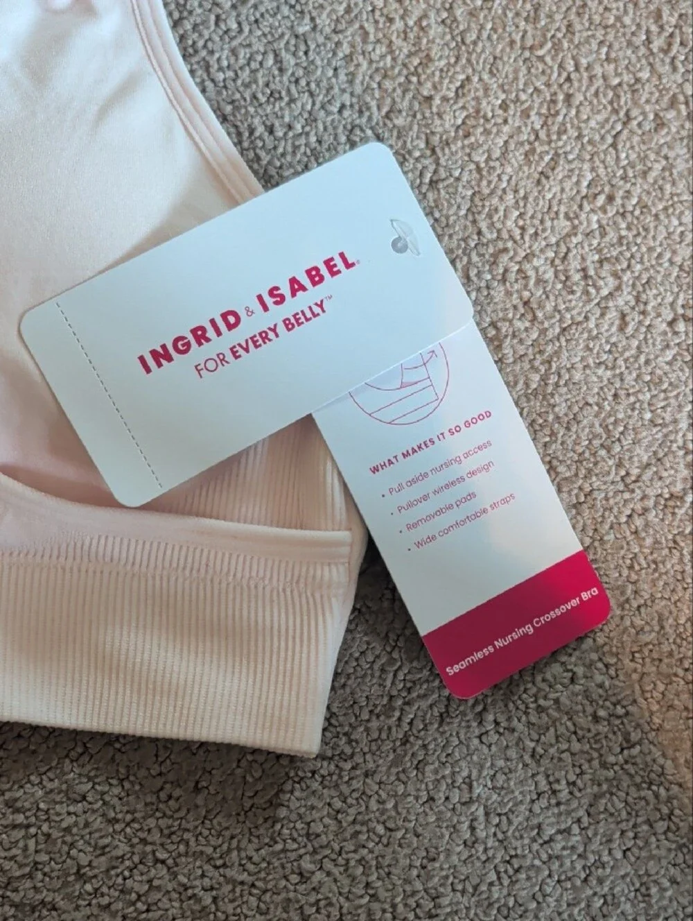 Ingrid & Isabel For Every Belly Women's Maternity & Nursing Seamless Bra